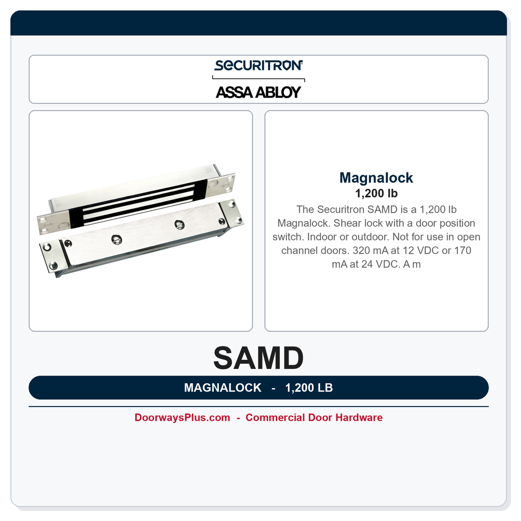 Securitron SAMD Magnalock | 1,200 lb
