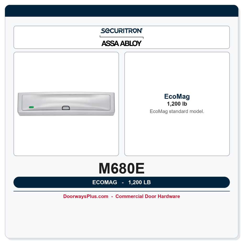 Securitron M680E EcoMag | 1,200 lb | Indoor