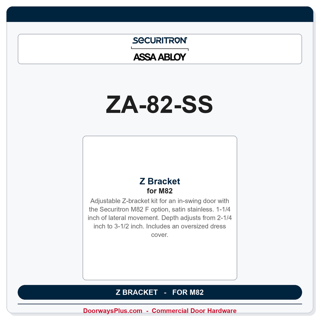 Securitron ZA-82-SS | Z Bracket
