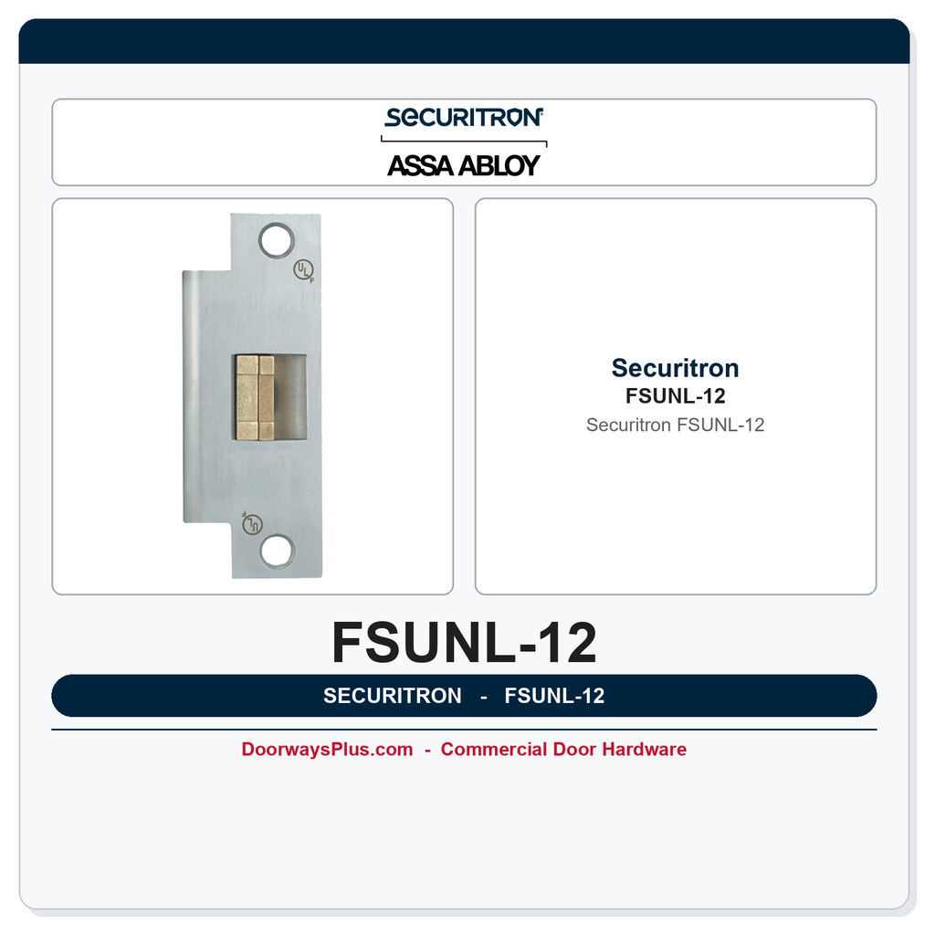 Securitron FSUNL-12 UnLatch Module - Field Selectable Fail Safe or Fail Secure, 12 VDC