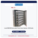 Lund 556-RE Removable Panel Auto Cabinet, 120 Hooks
