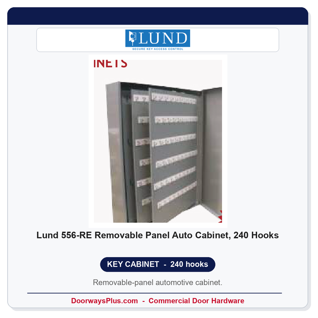 Lund 556-RE Removable Panel Auto Cabinet, 240 Hooks