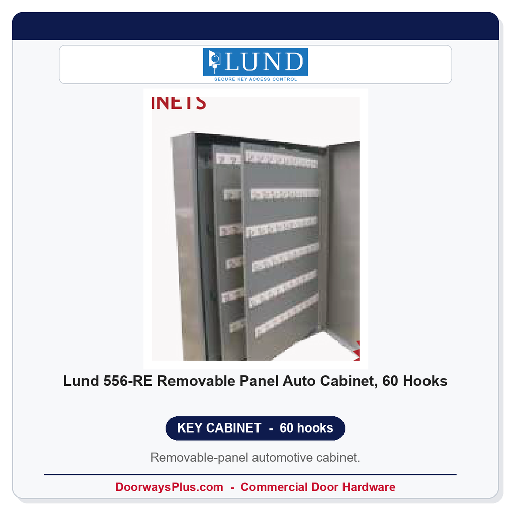 Lund 556-RE Removable Panel Auto Cabinet, 60 Hooks
