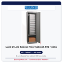 Lund D-Line Special Floor Cabinet, 600 Hooks