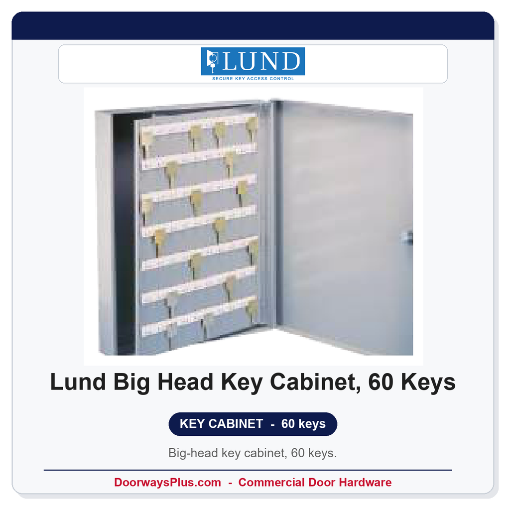 Lund Big Head Key Cabinet, 60 Keys