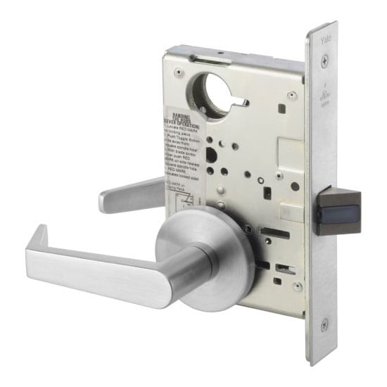 Accentra 8801FL AUR Mortise Lockset Passage Function - Yale