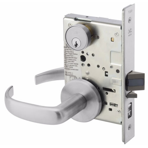 Accentra 8807FL PBR Mortise Lockset Entry Function less Cylinder - Yale