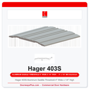 Hager 403S Aluminum Saddle Threshold 4" Wide x 1/4" High | Mill Finish ADA