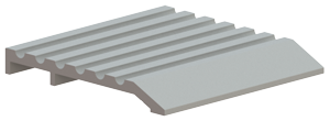 Hager 432S Half Saddle Butt Tile Threshold 4" x 1/2" Mill Aluminum