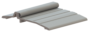 Hager 552S 5" Wide Lipped Aluminum Threshold with Vinyl Insert
