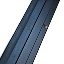 Hager 872S Dark Bronze Anodized Aluminum Astragal | Neoprene Seal | 84" or 96"
