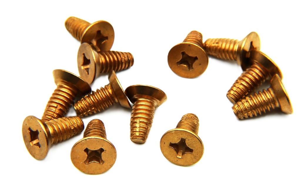Hager 1-800-7375 Machine Hinge Screws 12-24 x 1/2" FPHM US10 Satin Bronze