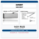 Sargent 1431 RUO Powerglide® Door Closer | Universal Arm, Grade 1, ADA