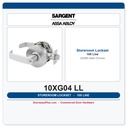 Sargent 10XG04 LL Storeroom Cylindrical Lever Lockset | US26D Satin Chrome