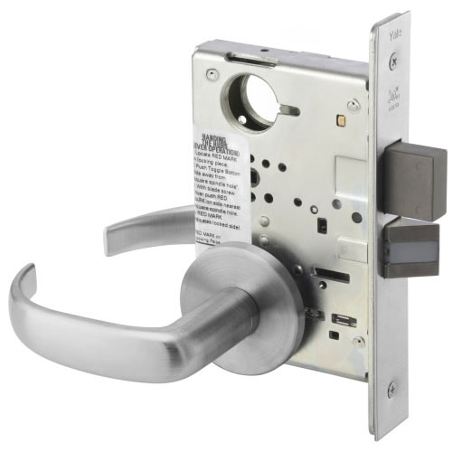 Accentra 8822FL Mortise Lockset Dormitory/Exit Less Cylinder US26D