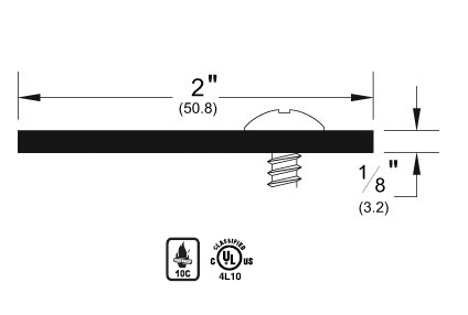 Pemko 357SP Steel Astragal – Galvannealed Grey Primer Finish