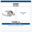 Sargent 11G05 LL Heavy Duty Office Lever Lockset | 10 Line Grade 1