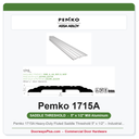 Pemko 1715A Heavy-Duty Fluted Saddle Threshold 5" x 1/2" – Industrial Nickel-Aluminum
