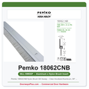 Pemko 18062CNB Nylon Brush Sill Sweep – Clear Anodized Aluminum, 36" or 48"