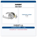 Sargent 11G37 LL Classroom Lever Lockset – Extra Heavy Duty