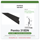 Pemko 315DN Sill Sweep – Dark Bronze Anodized Neoprene 36"–48" | UL 10C Fire Rated