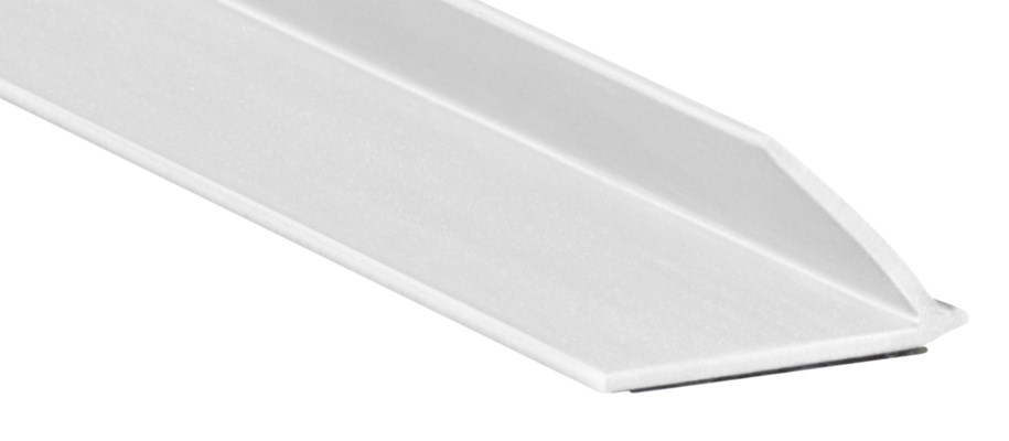 Pemko S44W Single-Fin Silicone Adhesive Gasket White 17 ft | UL 10C Fire & UL 1784 Smoke Rated