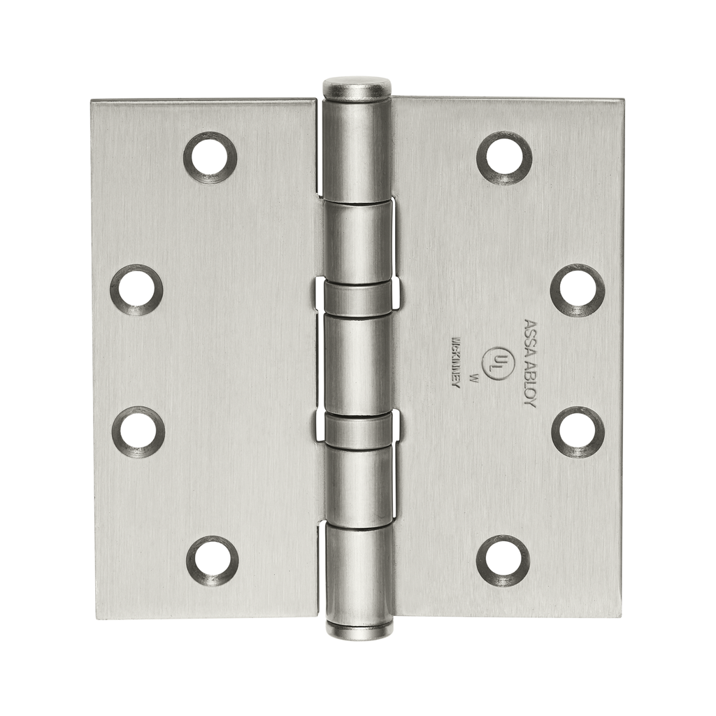 McKinney TA2314 4-1/2" x 4" Full Mortise Ball Bearing Hinge | 5-Knuckle, UL Fire Rated, US32D Satin Stainless