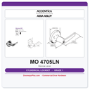 Accentra 4705LN MO Grade 1 Storeroom Cylindrical Lockset – ANSI F86