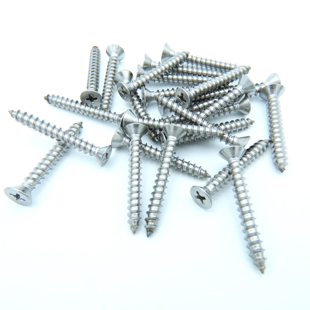 Markar PBS12150SP10SS24 Wood Screws, Stainless Steel - Pkg of 24