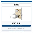 Sargent 8245 LNL Mortise Lockset – Dormitory or Exit