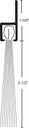 NGP H612A Extended Nylon Brush Sill Sweep