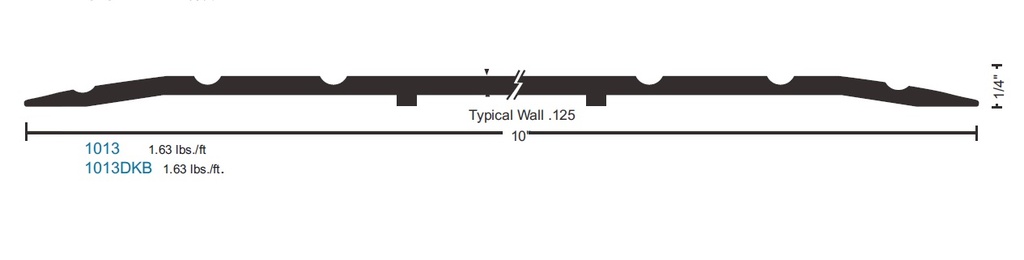 NGP 1013 10" Wide x 1/4" Tall Threshold