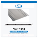 NGP 1013 Flat Saddle Threshold 10" x 1/4" Aluminum | National Guard