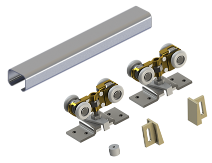 Hager 9878CS Heavy Duty Pocket Door Track Set
