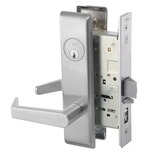 Accentra 8807FL Mortise Lockset Entry Function Less Cylinder US26D (626)