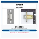 Sargent 05-2185 Latchbolt 2-3/8" Backset Unguarded US26D Satin Chrome