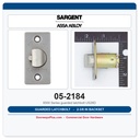 Sargent 05-2184 Guarded Latchbolt 2-3/8" Backset US26D | 6500 Series