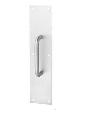 Rockwood 106 x 70B Pull Plate | US32D Satin Stainless | 3-1/2" x 15" | 6" CTC