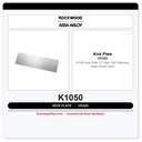 Rockwood K1050 Kick Plate | 10" High | .050" Stainless Steel US32D Satin