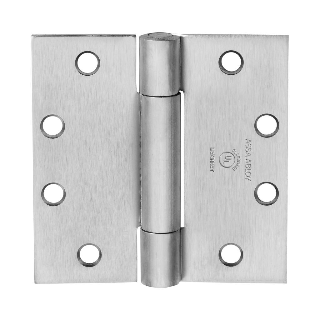McKinney TA386 NRP 4-1/2"x4" Heavy Weight Concealed Bearing Hinge US32D Satin Stainless