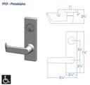 PDQ MR116 PFEF Office Function Mortise Lockset 