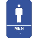 Rockwood BFM684 Tactile Signage w/ Braille - Men 