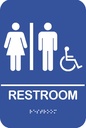 Rockwood BFM689 Tactile Signage w/ Braille - ADA Restroom