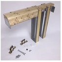 Hager 9850HD-96" Extra Heavy Duty Pocket Door Track Set with Pocket Door Studs
