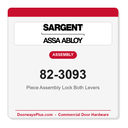 Sargent 82-3093 Piece Assembly Lock Both Levers