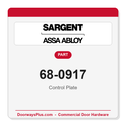 Sargent 68-0917 Control Plate - Pack of 2