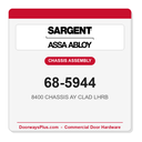 Sargent 68-5944 8400 CHASSIS AY CLAD LHRB