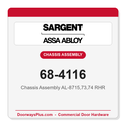 Sargent 68-4116 Chassis Assembly AL-8715,73,74 RHR
