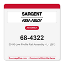 Sargent 68-4322 55-56-Low Profile Rail Assembly - L - (36")