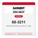 Sargent 68-3211 56-86/87/88/89 Rail Assembly G- Wide